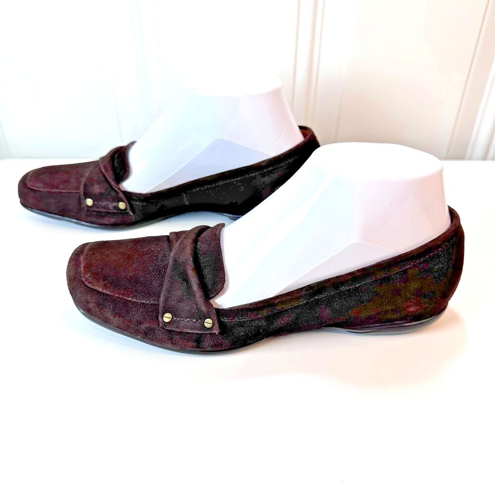 Vintage Liz & Co. Rachelle Women's Brown Suede Loafers Flats US Size 7